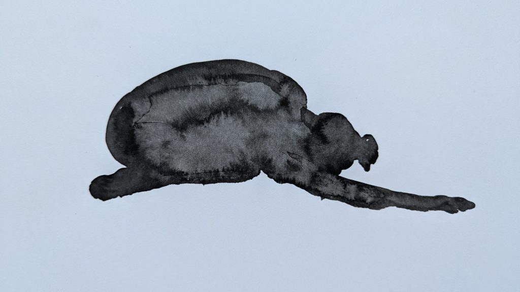 femme s'étire encre 2019